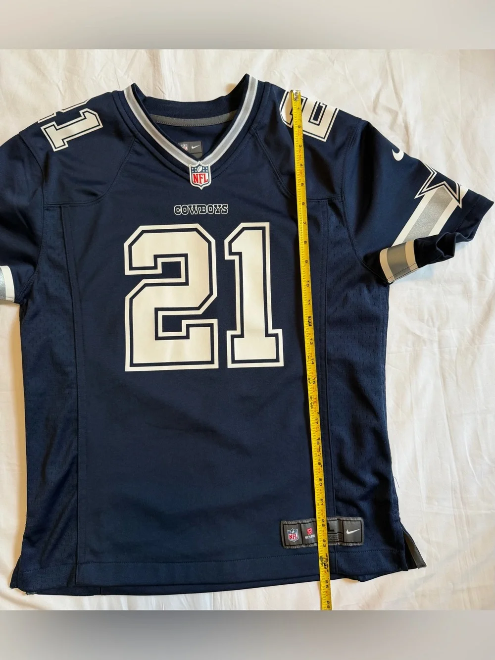 Dallas Cowboys Elliott #21 Nike On Field Jersey Youth Size Large 14/16 Navy Blue